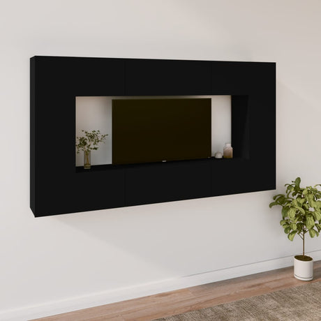 8 Piece Tv Cabinet Set Engineered Wood