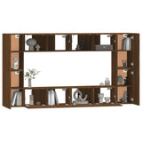 8 Piece Tv Cabinet Set Engineered Wood