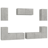 7 Piece Tv Cabinet Set Engineered Wood