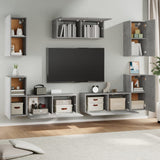7 Piece Tv Cabinet Set Engineered Wood
