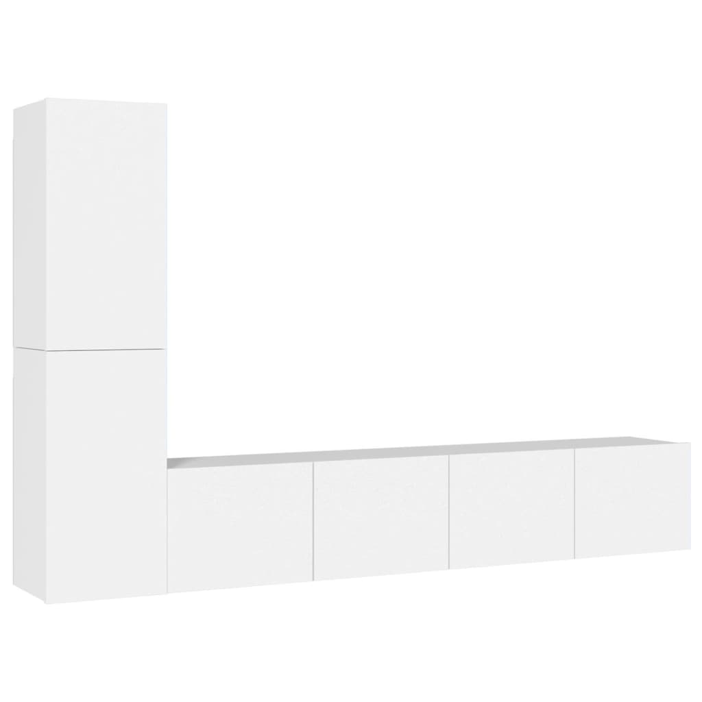 4 Piece Tv Cabinet Set Engineered Wood