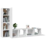 4 Piece Tv Cabinet Set Engineered Wood