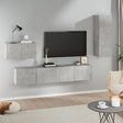4 Piece Tv Cabinet Set Engineered Wood