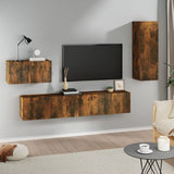 4 Piece Tv Cabinet Set Engineered Wood