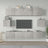6 Piece Tv Cabinet Set Engineered Wood
