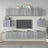 6 Piece Tv Cabinet Set Engineered Wood