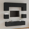 8 Piece Tv Cabinet Set Engineered Wood