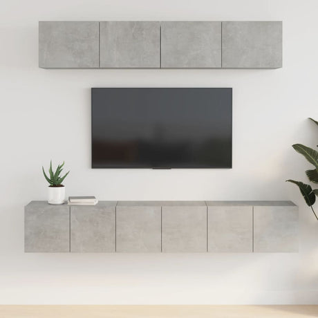 5 Piece Tv Cabinet Set Engineered Wood