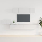 5 Piece Tv Cabinet Set Engineered Wood