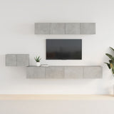 5 Piece Tv Cabinet Set Engineered Wood