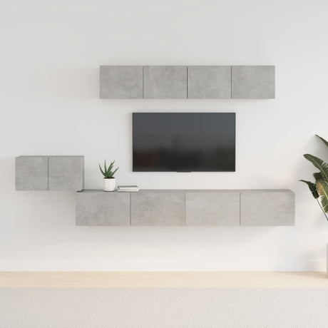 5 Piece Tv Cabinet Set Engineered Wood