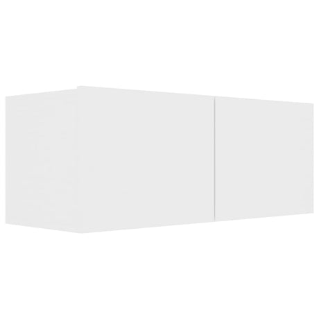 5 Piece Tv Cabinet Set White Engineered Wood