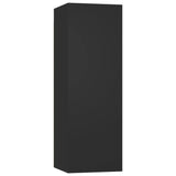 5 Piece Tv Cabinet Set Black Engineered Wood