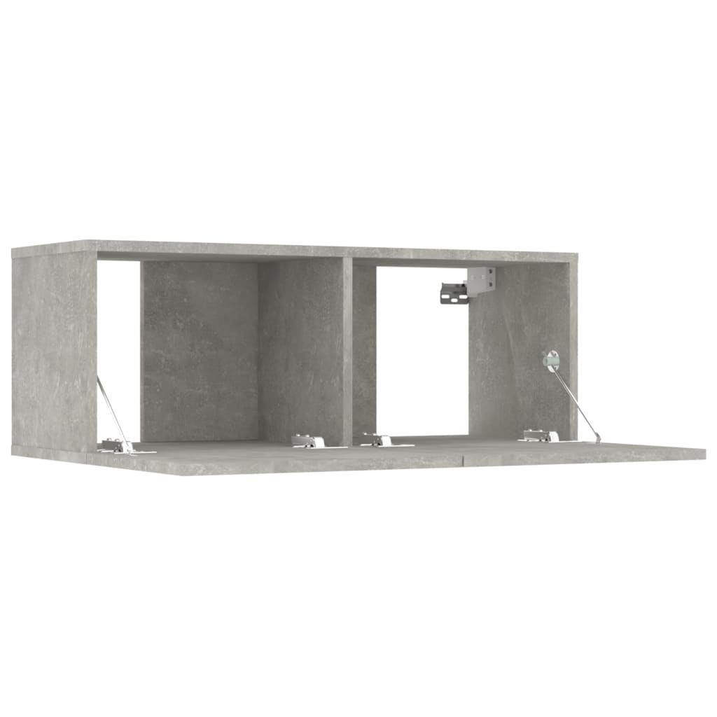 5 Piece Tv Cabinet Set Concrete Grey Engineered Wood