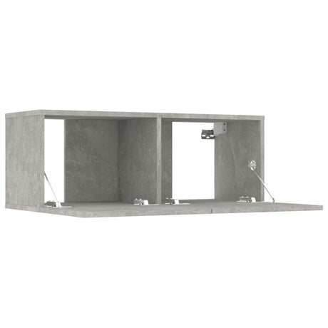 5 Piece Tv Cabinet Set Concrete Grey Engineered Wood