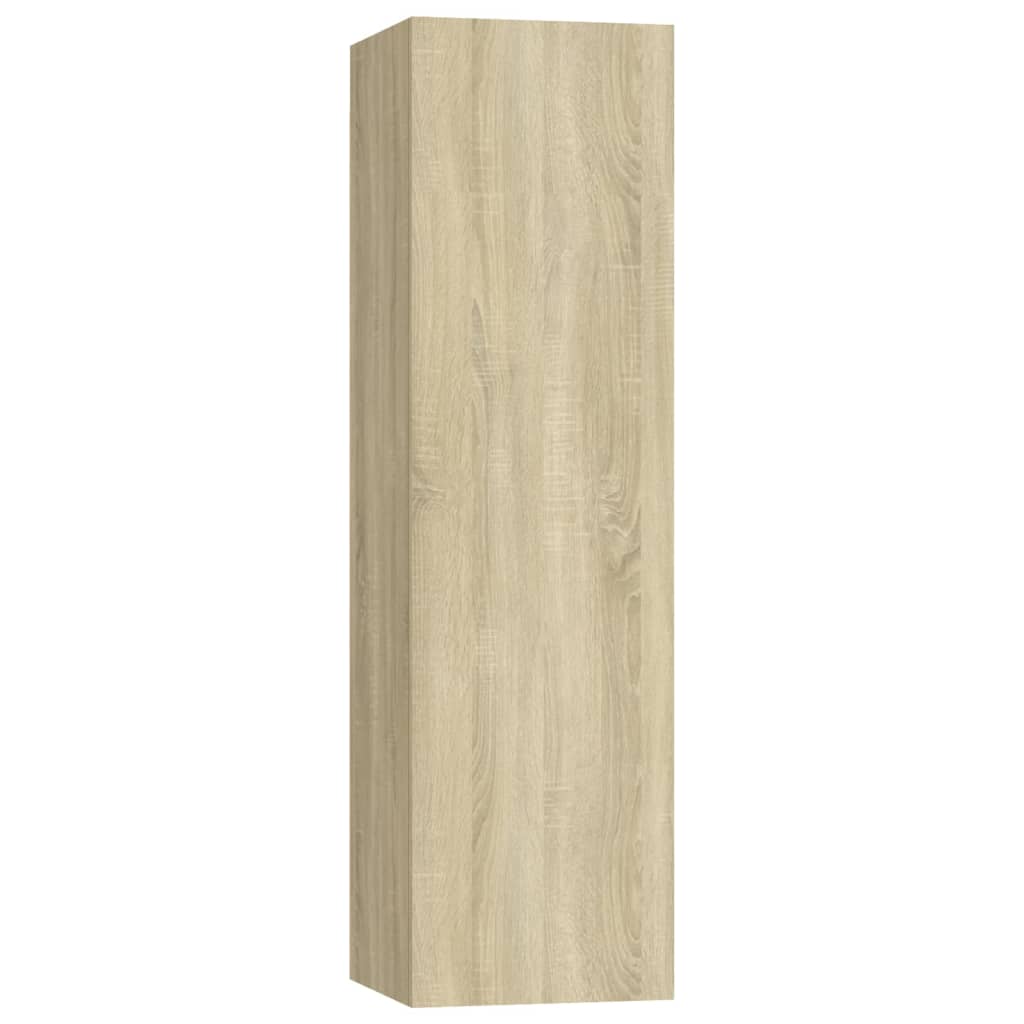 5 Piece Tv Cabinet Set Sonoma Oak Engineered Wood