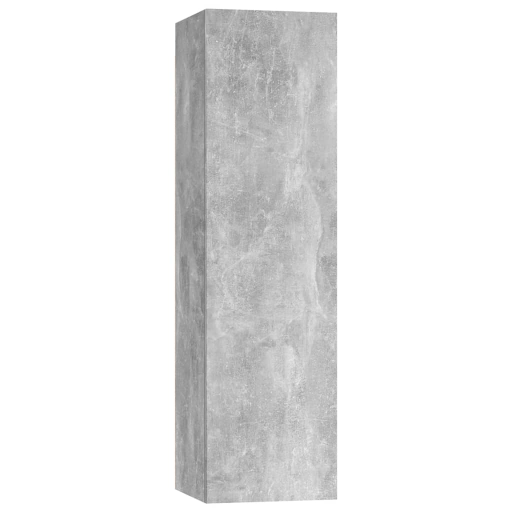 5 Piece Tv Cabinet Set Concrete Grey Engineered Wood