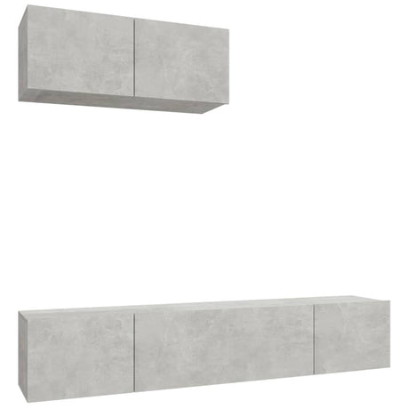 3 Piece Tv Cabinet Set Engineered Wood