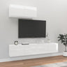 3 Piece Tv Cabinet Set Engineered Wood