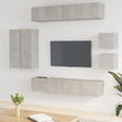 8 Piece Tv Cabinet Set Engineered Wood