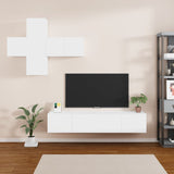 7 Piece Tv Cabinet Set Engineered Wood