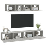 4 Piece Tv Cabinet Set Engineered Wood