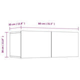 4 Piece Tv Cabinet Set Engineered Wood