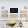 7 Piece Tv Cabinet Set Engineered Wood