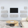 7 Piece Tv Cabinet Set Engineered Wood
