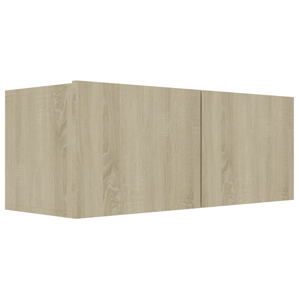 6 Piece Tv Cabinet Set Sonoma Oak Engineered Wood
