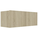 6 Piece Tv Cabinet Set Sonoma Oak Engineered Wood