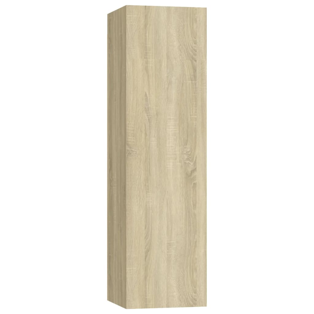 7 Piece Tv Cabinet Set Sonoma Oak Engineered Wood