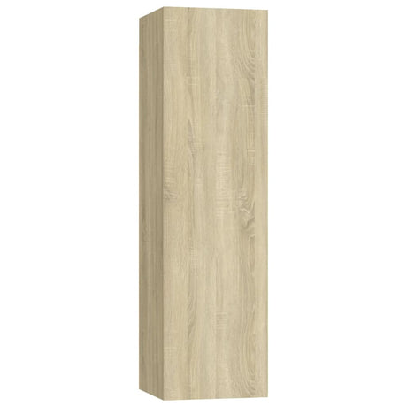 7 Piece Tv Cabinet Set Sonoma Oak Engineered Wood