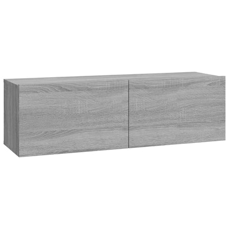 7 Piece Tv Cabinet Set Grey Sonoma Engineered Wood