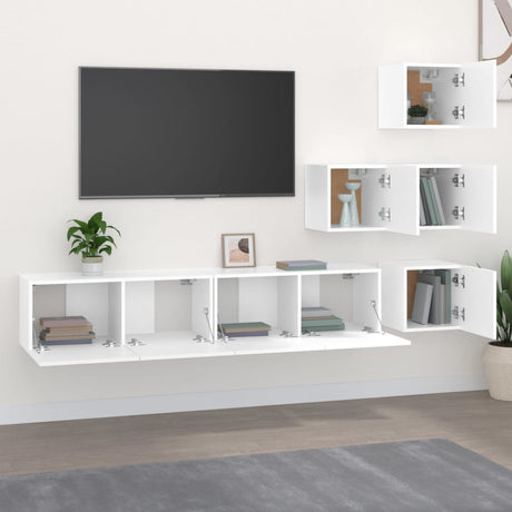 Wall-Mounted Tv Cabinet Engineered Wood