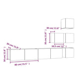 Wall-Mounted Tv Cabinet Engineered Wood