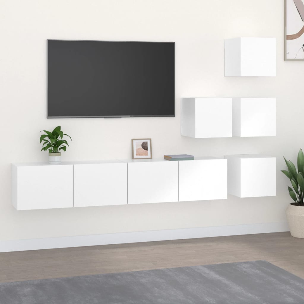 Wall-Mounted Tv Cabinet Engineered Wood
