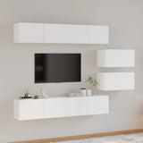 4 Piece Tv Cabinet Set Engineered Wood