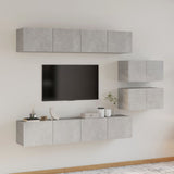 4 Piece Tv Cabinet Set Engineered Wood