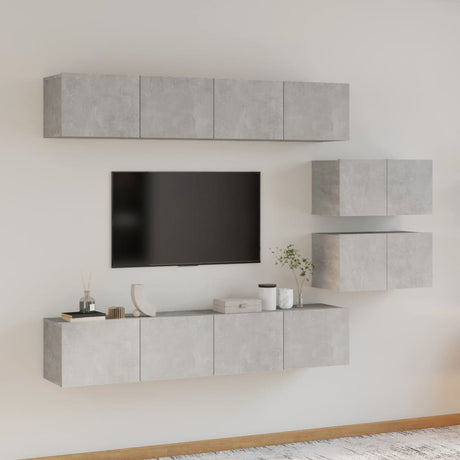 4 Piece Tv Cabinet Set Engineered Wood