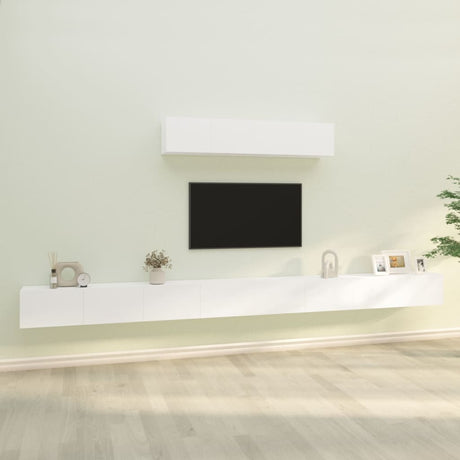 4 Piece Tv Cabinet Set Engineered Wood