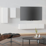 4 Piece Tv Cabinet Set Engineered Wood