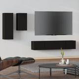 4 Piece Tv Cabinet Set Engineered Wood
