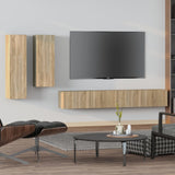 4 Piece Tv Cabinet Set Engineered Wood