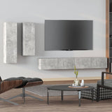 4 Piece Tv Cabinet Set Engineered Wood