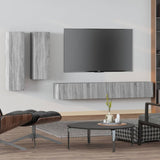 4 Piece Tv Cabinet Set Engineered Wood