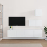 4 Piece Tv Cabinet Set Engineered Wood