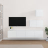 4 Piece Tv Cabinet Set Engineered Wood