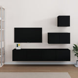 4 Piece Tv Cabinet Set Engineered Wood