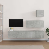 4 Piece Tv Cabinet Set Engineered Wood
